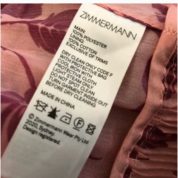 NWT zimmermann Lovestruck pleated dress - Picture 4 of 9